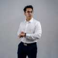 Livingtex Formal Shirt for Men _ Boss Branded Long Sleeve _ 100% Cotton(White). 