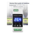 Professional Digital Temperature Controller with Relays Output Din Rail Mounted Controller for Heating and Cooling Wire Ear Probe. 