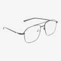 Square Double Bar Shape MetalFrame Normal  Glasses For Unisex. 