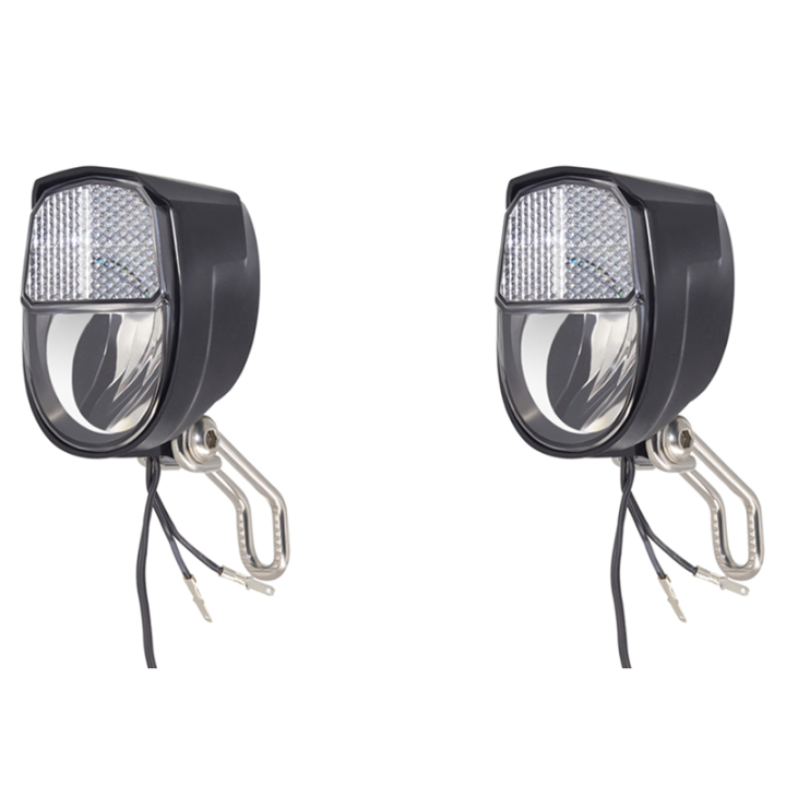 JAERBEE 2X Dynamo Bike Light Front Light Set Input AC 6V 3W Dynamo Bicycle LED Headlight Bike Accessories