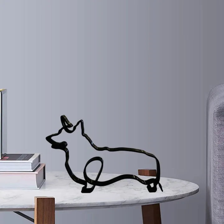 FORIDE%20Dog%20Minimalist%20Art%20Sculpture%20Wrought%20Iron%20Desktop%20Ornament%20Dog%20Art%20Sculpture%20Artwork%20Interesting%20Statues%20Home%20Office%20E%20-%20Image%204