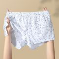 Fashion Solid Color Men's Cotton Underwear Spot Elastic Loose Boxers Men Breathable Baggy Boxer Briefs Men. 