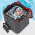 Small 3D Textured Folding Bucket Portable Collapsible Fishing Box Foldable Multifunctional EVA Bucket Outdoor Fishing. 