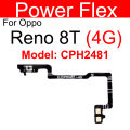Power Volume Key Flex For OPPO Reno 8 8 Pro+ Plus 8T 8Lite 8Z On OFF Power Volume Side Button Flex Cable Replacement. 