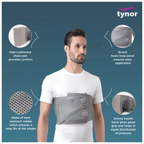 Tynor%20Chest%20Binder,%20Gray,%20(Model%20No%20A-11)%20-%20Image%202