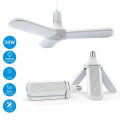 Foldable Fan Blade LED Bulb Light. 