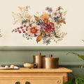 NEW Self Sticking to Wall Home Decoration Bedroom 1pcs Vintage Romantic Plants Flower Porch Sticky. 