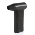 Mini Turbo Jet Fan Portable Handhold Air Duster 4 Levels Adjustable for Keyboard and Car Cleaning Hair Dry Black. 