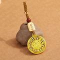 Fashion Brass Eight Treasures Compass Pendant Feng Shui Lucky Charm Protect Safety Brass Necklace exquisite Attracting Wealth Necklace Pendant for Women. 