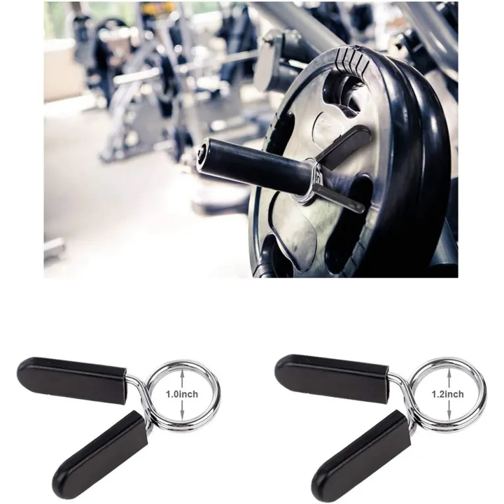 NAMUNY%208Pcs%2095mm%20Black%20Bearing%20Pulley%20Wheel%20Cable%20&%206%20Pack%201%20Inch%20(25%20mm)%20Barbell%20Clip%20Clamps-Dumbbell%20Spring%20Collars%20-%20Image%203