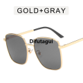 Difutagui Profesional [ New ]2021 Korean Fashion Light Color in Women's Sunglasses Transparent 2025 New Blue Sunglasses Trendy Street Shot Frosted Green Square Glasses. 
