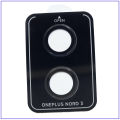 Camera Lens for OnePlus Nord 3 5G - Individual Metal Ring Tempered Glass Camera Screen Protector with Locator (Black) 1+. 