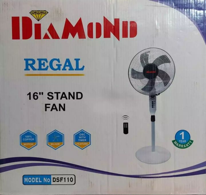 Diamond%2016%20Inch%20Stand%20Fan%20With%20Remote%20(Regal,%2050%20Watt)%20-%20Image%202