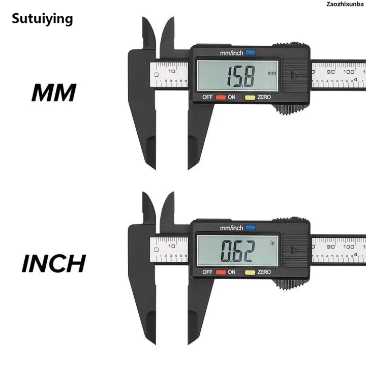 ZaozhixunbaPlastic Caliper Pachometer Digital Caliper Electronic Ruler ...