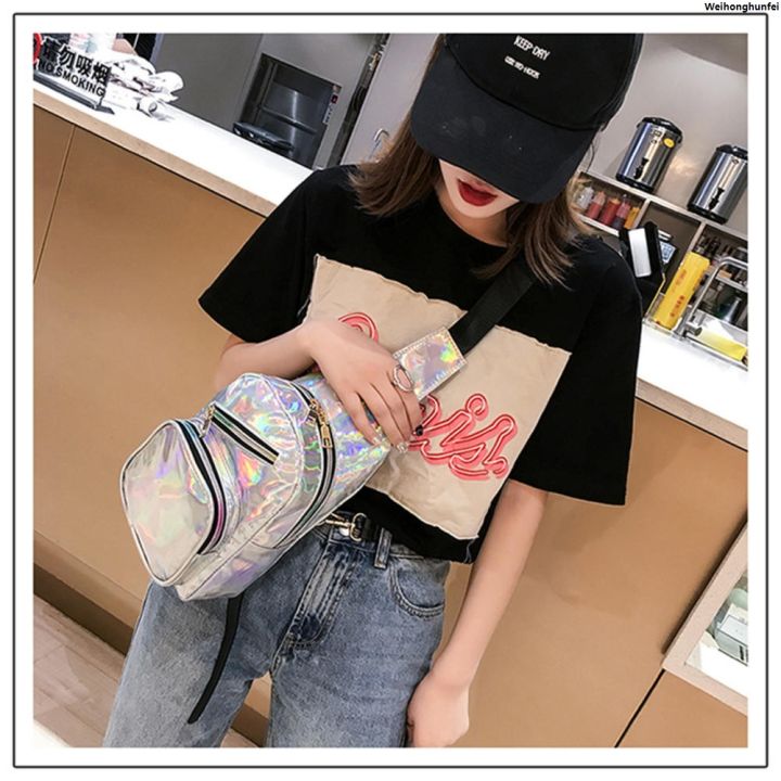 WeihonghunfeiFashion%20Korean%20Style%20New%202022%20Colorful%20Girl'S%20Chest%20Bag%20Ladies%20Laser%20Bag%20PU%20Symphony%20Waist%20Bag%20Trendy%20Women's%20Bag%20-%20Image%207