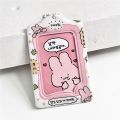 Cartoon Card Case Kawaii  Pendant Cartoon Protective Case Protective Case ID Card Cover ID Card Cover Lady. 