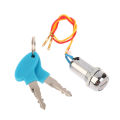 New Arrival 1 Set 2 Wire Key Ignition Switch Lock Motorcycle Go Kart Scooter Bike Switches For Motorcycle Electrical System YULING. 