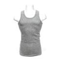 Grey Plain Cotton Vest For Men. 