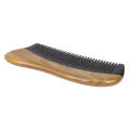 ZOROOM 4X Natural Green Sandalwood Hair Comb - No Static Wooden Fine Tooth Black Horn Comb (Green Sandalwood). 