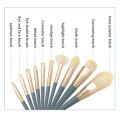 New models on sale 10PCS Makeup Brushes Set Blue Professional Eyeshadow Eyebrow Concealer Makeup Brush. 