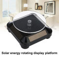 Solar Rotating Display Stand 360 Degrees Dual Use Stable Automatic Turntable For Showcase Layor. 