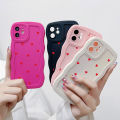 Soft Wavy Lines Love Heart Phone Case For iPhone 11 Case iPhone 13 12 14 15 Pro Max XR XS X 6 7 8 Plus SE 2020 Silicone Cover. 