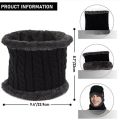 "Winter Muffler: Soft Woolen Muffler & Cap Set for Men & Women in Black". 