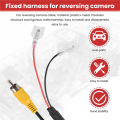 4 Pin Car Reverse Camera Retention Wiring Harness Cable Plug Adapter Connector Fit for. 
