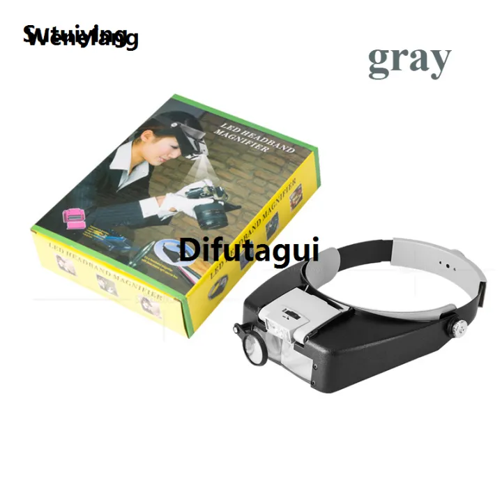 Difutagui%20Wenefang%20Sutuiying%20Head-Mounted%20Magnifier%20LED%20Illumination%201.5X%203X%208.5X%2010X%20Helmet%20Luxury%20New%20style%20Fashion%20Style%20Magnifying%20Glass%20Jewelry%20Watch%20Maintenance%20Read%20Magnifier%20-%20Image%207
