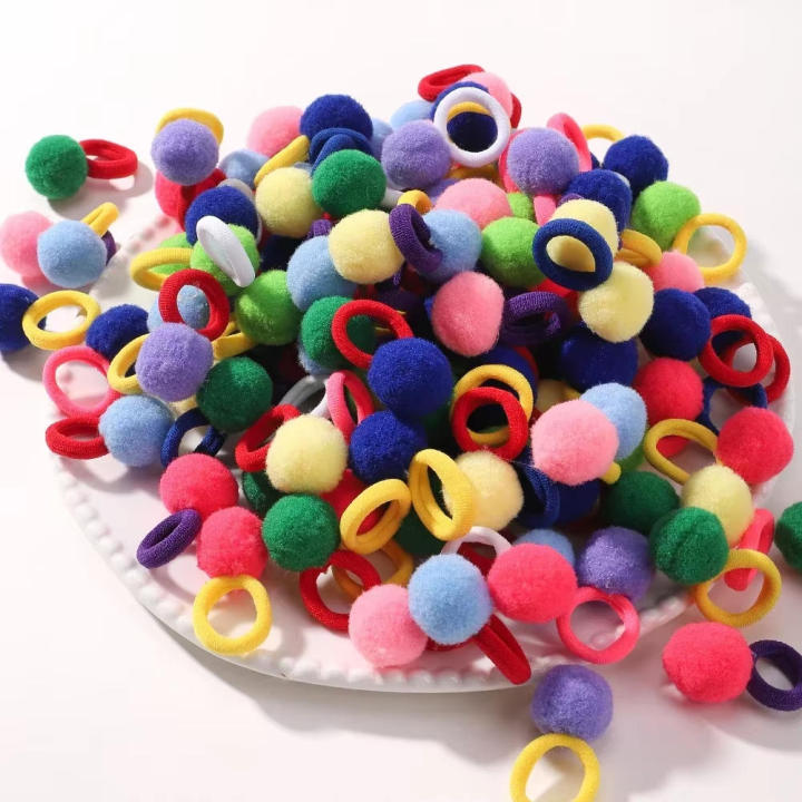 Ball%20Hair%20Bands%20Fashionable%20Wholesale%20Elastic%20Hair%20Ties%20Plush%2020pcs%20Rubber%20Bands%20for%20Birthday%20Baby%20Girls%20Kids%20Use%20School%20Gift%20-%20Image%205