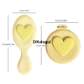 Difutagui Gift Pocket Cosmetics Shiny Air Cushion Portable Mini Heart] [Hot Luxury Comb 2 in 1 Folding Comb Mirror Cute Travel Hairbrush Makeup Tool. 