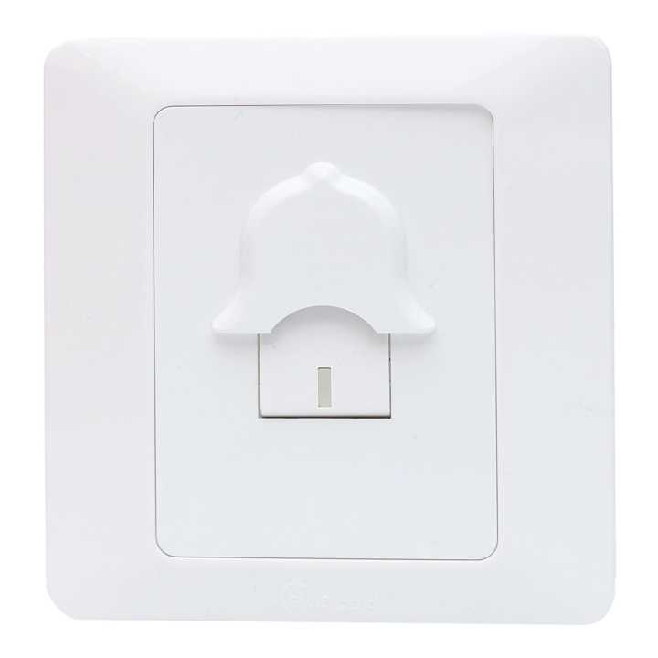 1 Gang Bell Switch White (3*3)