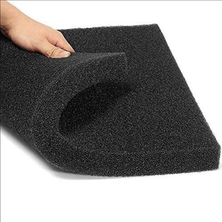 Black Filtration Foam Aquarium Fish Tank Biochemical Filter Sponge Pad By Crown Aquatics