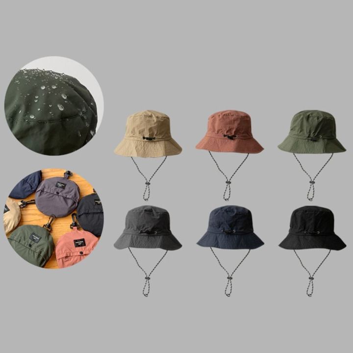 Mini%20Waterproof%20Foldable%20Bucket%20Hat%20Portable%20Wide%20Brim%20Fishing%20Hat%20Adjustable%20with%20Storage%20Bag%20Fisherman%20Cap%20Women%20-%20Image%202