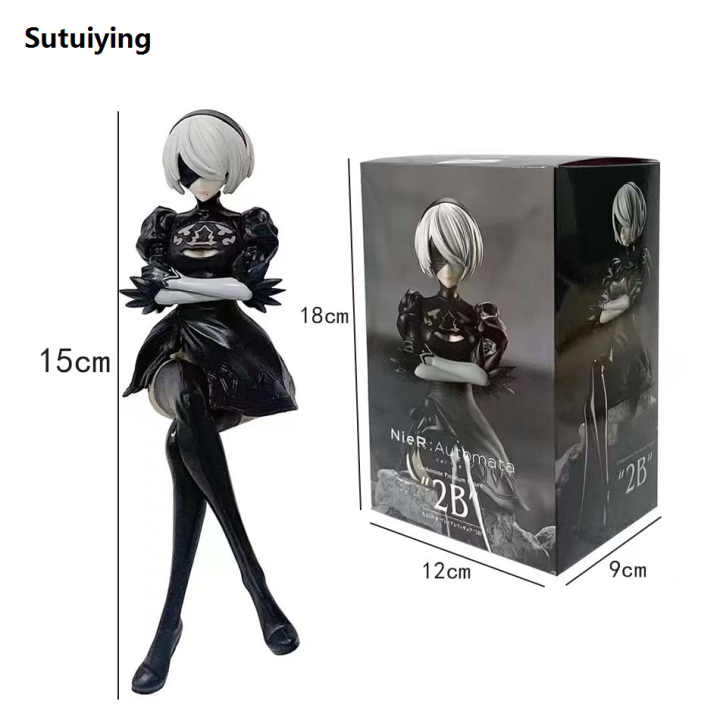 Sutuiying%2015Cm%20Anime%20Original%20SEGA%20Nier:automata%20Ver1.1A%202B%20Yorha%20No.%202%20%E3%80%902025%20Version%E3%80%91%20Type%20B%20Premium%20Chokonose%20Figure%20PVC%20Model%20Collectible%20Toys%20-%20Image%206