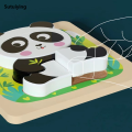 Sutuiying 3D Wooden Puzzles Hand Grab Boards Toys Tangram Jigsaw Baby Educational 2025 Toys Cartoon Vehicle Animals Puzzles Gify for Toddler. 