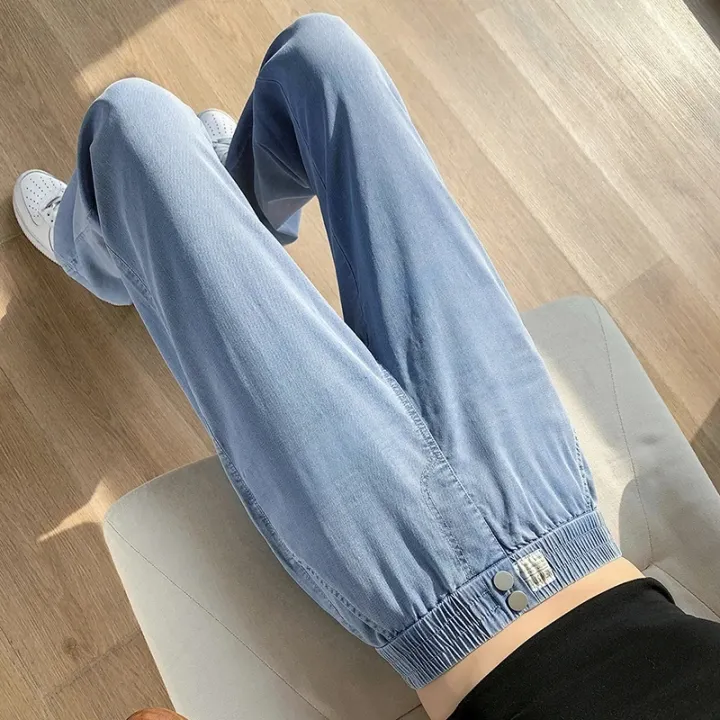 Comfortable%20New%20Long%20Plain%20Button%20Pant%20For%20Women%20-%20Blue%20Colored%20%7C%20Multisize%20%7C%20Fashion%20%7C%20Cotton%20Pants%20For%20Women%20-%20Image%203