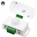 1PCS DC 12V 24V 8A Automatic Adjust PIR Motion Sensor Switch IR Infrared Detector Light Switch Module for LED Strip Light Lamp. 