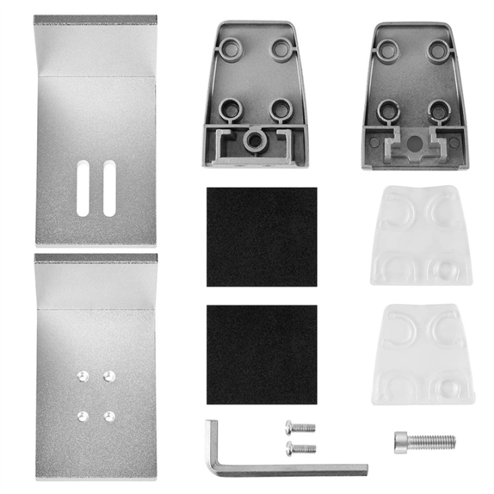Cluellp-4%20Pack%20Silver%20Sneeze%20Guard%20Clamp%20Support%20Office%20Desk%20Partition%20Holder%20Adjustable%20Table%20Securing%20Screen%20Clip%20-%20Image%206