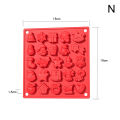 Chocolate Mold Christmas Crutch Silicone Festive Bakeware DIY Candy Fudge Ice Jelly Cake Decor Bakeware Mold ZHIYU. 