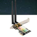 Wireless wireless PCIe card, 2.4G / 5G dual band wireless PCI Express card, Bluetooth 4.0 wireless network card 300 Mbps, supports Windows 7/8 / 8.1 /. 