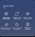 Linman D13 Budget Smart Watch for Both Men Women Heart Rate FiSales promotion tness Tracker Sport IP67 Waterproof 116 Plus Smartwatch. 