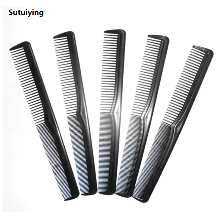 Sutuiying%205%20Pieces%20Fine%20Cutting%20Wide%20Tooth%20Hair%20Barber%20Carbon%20Fiber%20Salon%20Original%20Hairdressing%20Comb%20Heat%20Resistant%20Styling%20Grooming%20Comb%20-%20Image%203