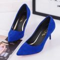 blue, pink, white heels, high heels, imitation boat shoes, 50% off, plus size ladies suede, pointed-toe heels, stilettos, ladies basic black, red. 