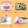 2in1 Electric Heated Portable Food Warmer Lunch Box Electric Tiffin Box For Office School Outdoor E Lunch Box - Multi Color. 