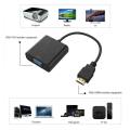 HDMI Male to VGA Female Video Cable Cord Converter Adapter For PC DVD HDTV 1080P. 