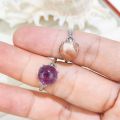 【Exclusive Offer】Middle Ancient vintage Tiger Eye Stone Ring Temperament High-grade Retro Amethyst Ring Women's Crystal Ring. 