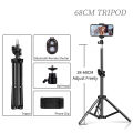 200cm Photography Tripod Light Stands With 1/4 Screw Head Adjustable Light Stand Photo Tripod For Phone Ring Light Photo Studio. 