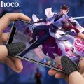 HOCO GM4 Gaming Finger Sleeve Touch Screen Finger Cot Anti-Sweat Thumb Fingers Protector for Mobile Phone Games. 