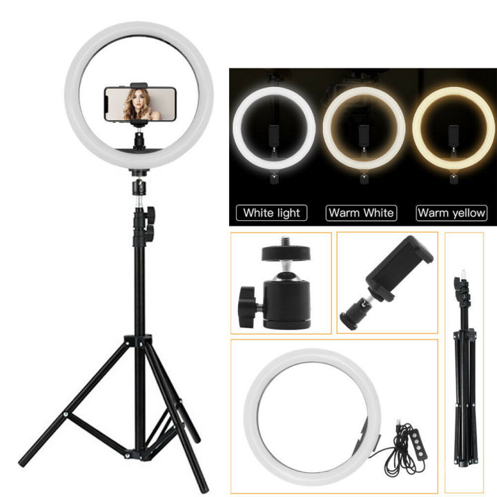 Durable Ringlight 26 CM Ring Light With Stand And Mobile Holder